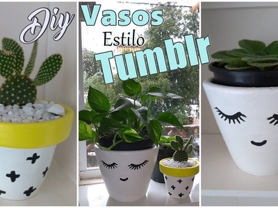 FAÇA VOCÊ MESMO  - Vasos de planta estilo Tumblr | Lidy Artesanato
