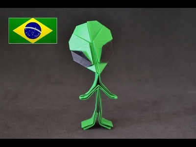 Origami: Alienígena ( Riki Saito ) - Instruções em português PT BR