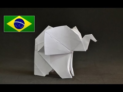 Origami: Bebê Elefante ( Fumiaki Kawahata ) - Instruções em português PT BR