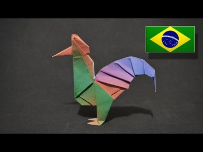Origami: Galo - Instruções em Português PT BR