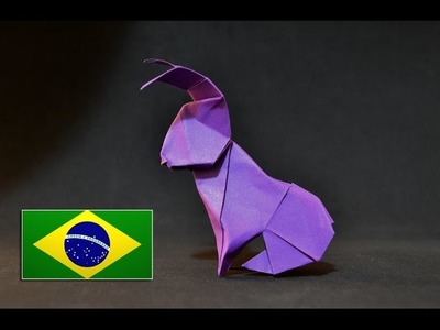 Origami: Lebre de dinheiro  (Barth Dunkan)  - Instruções em português PT BR