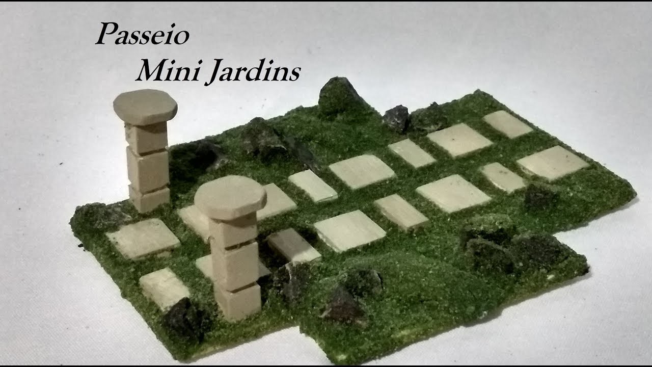 Passeio para Mini Jardins. Maquete PVC