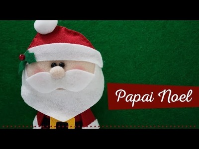 ✎ Passo a Passo: Papai Noel Mini em Feltro - Ateliê Linna