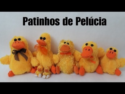 Patinhos  fofos de pelúcia muito fácil