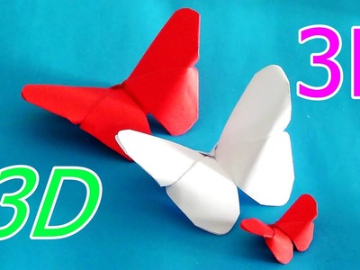 Saiba como fazer Origami de borboletas em 3D ( canal chantilly com chocolate )
