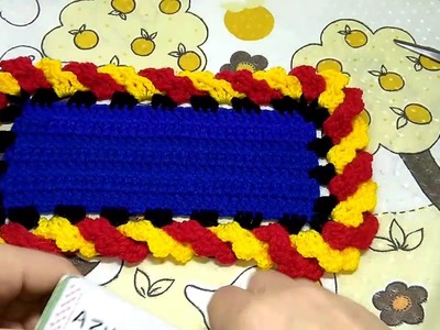 Tapete do Superman em fio conduzido by Eliana Francisco part final