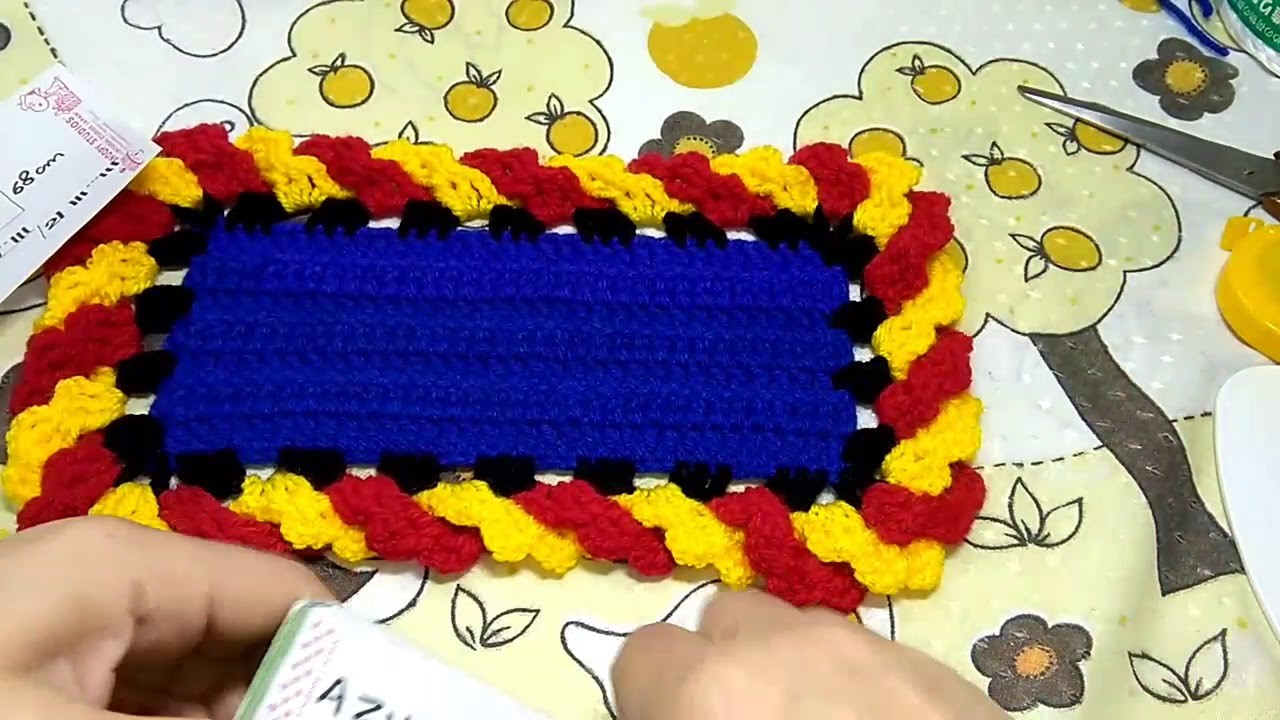 Tapete do Superman em fio conduzido by Eliana Francisco part final